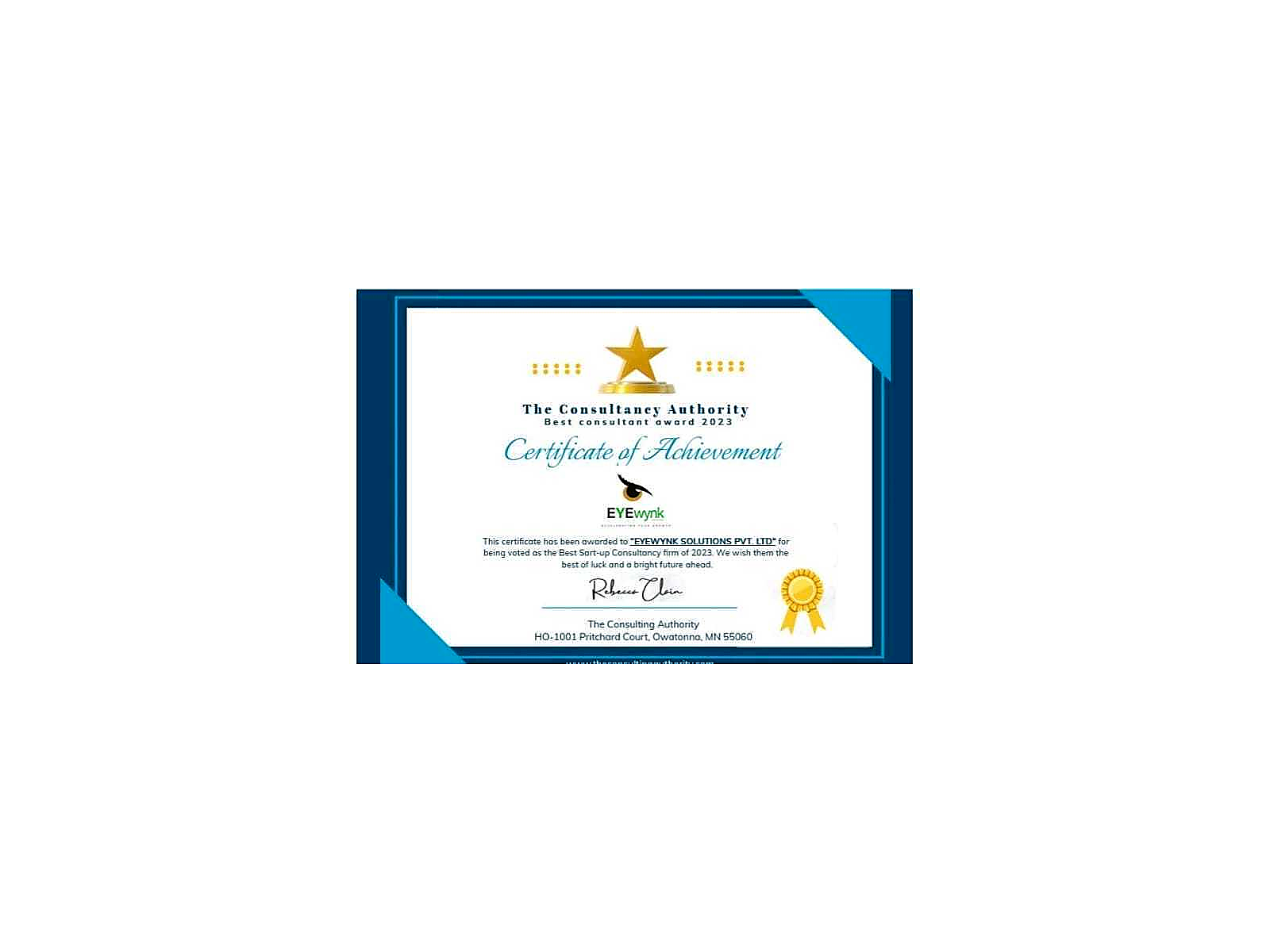 Best Start-up Consultancy Firm of 2023 — The Consultancy Authority