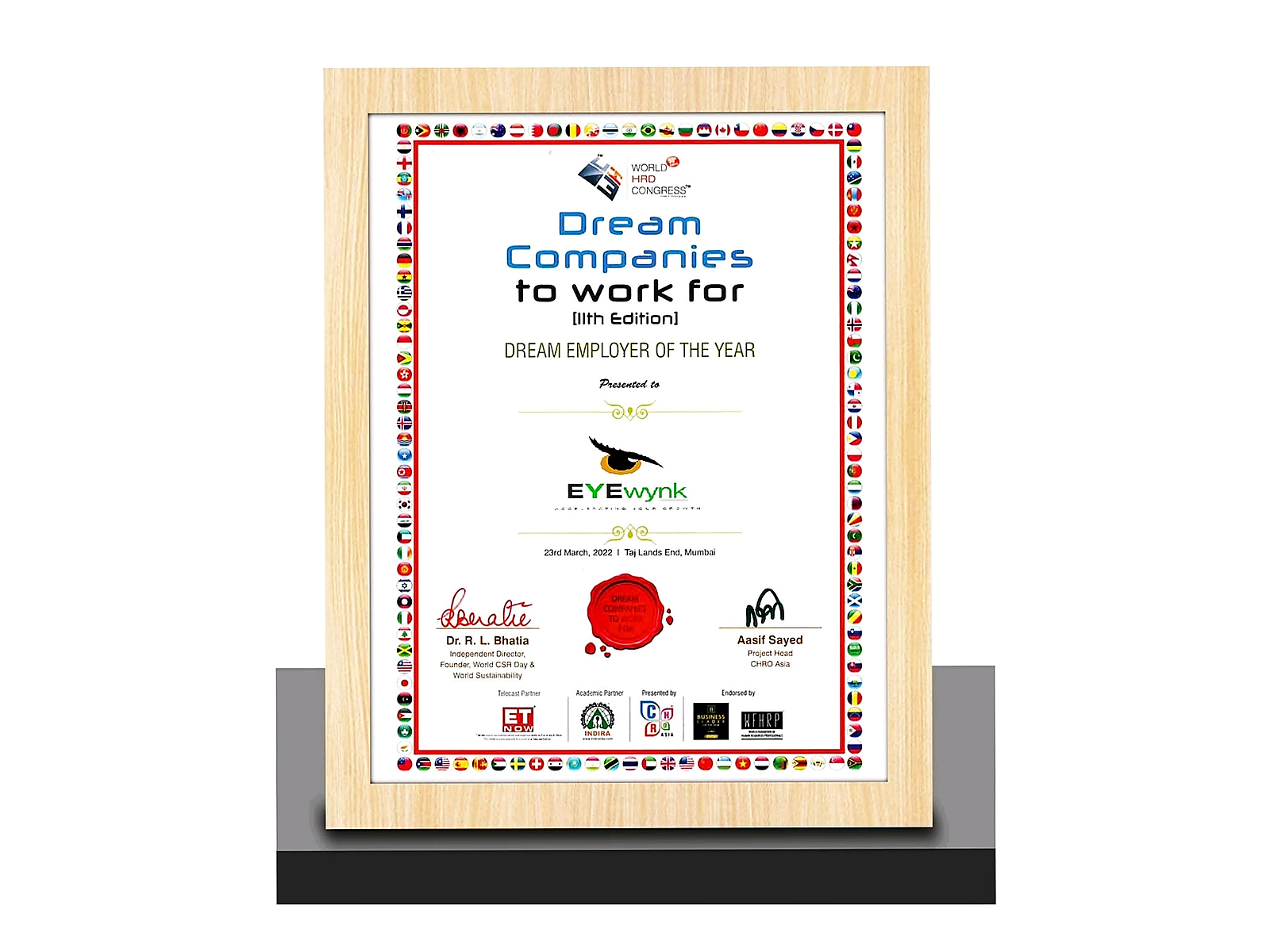 Dream Employer of the Year — World HRD Congress · CHRO Asia